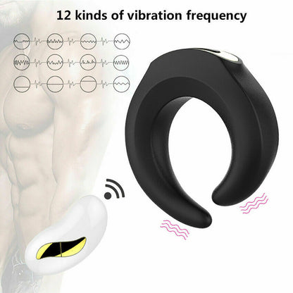 Fun Massage Vibration Cock Ring Lock Delay Ring-EROSREALM