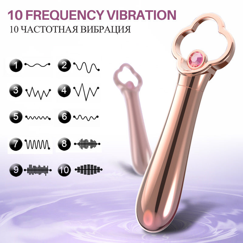 10 Powerful Pulsating Modes Bullet Vibrators Mini Massager-EROSREALM