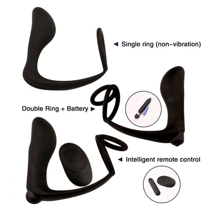 Silicone Male Prostate Massager Vibrating Butt Plug Anal Vibrator Anal Vibrators Anus Butt Plug-EROSREALM