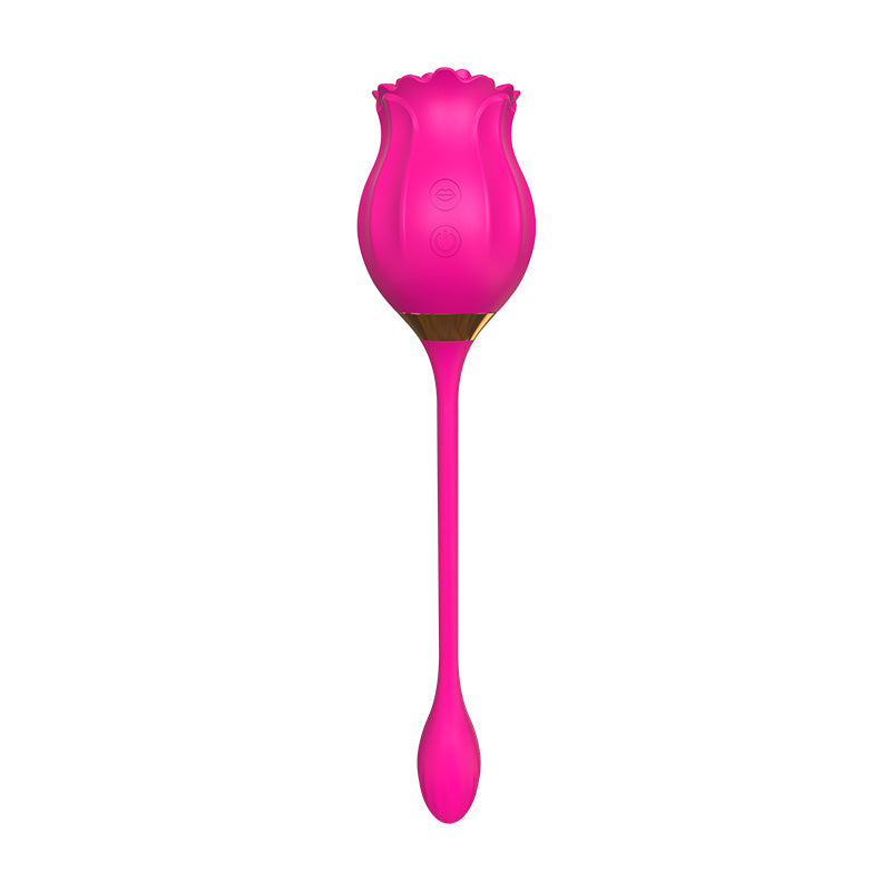 New 2-in-1 Rose Suction Vibrator with Vibrating Egg-EROSREALM