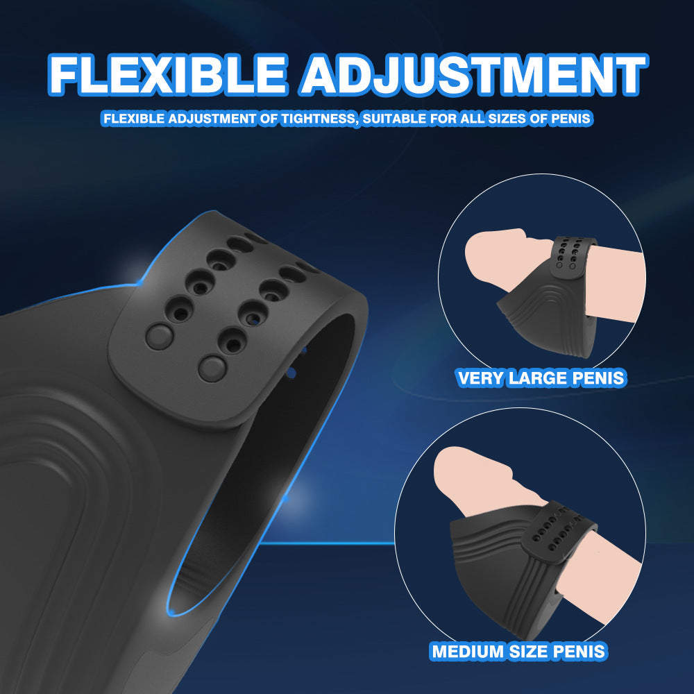 Flexible Adjustment 7 Vibration Modes Penis Masturbator-EROSREALM