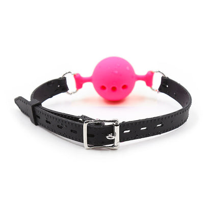 Large Breathable Silicone Ball Gag Sex Toys For Couple-EROSREALM