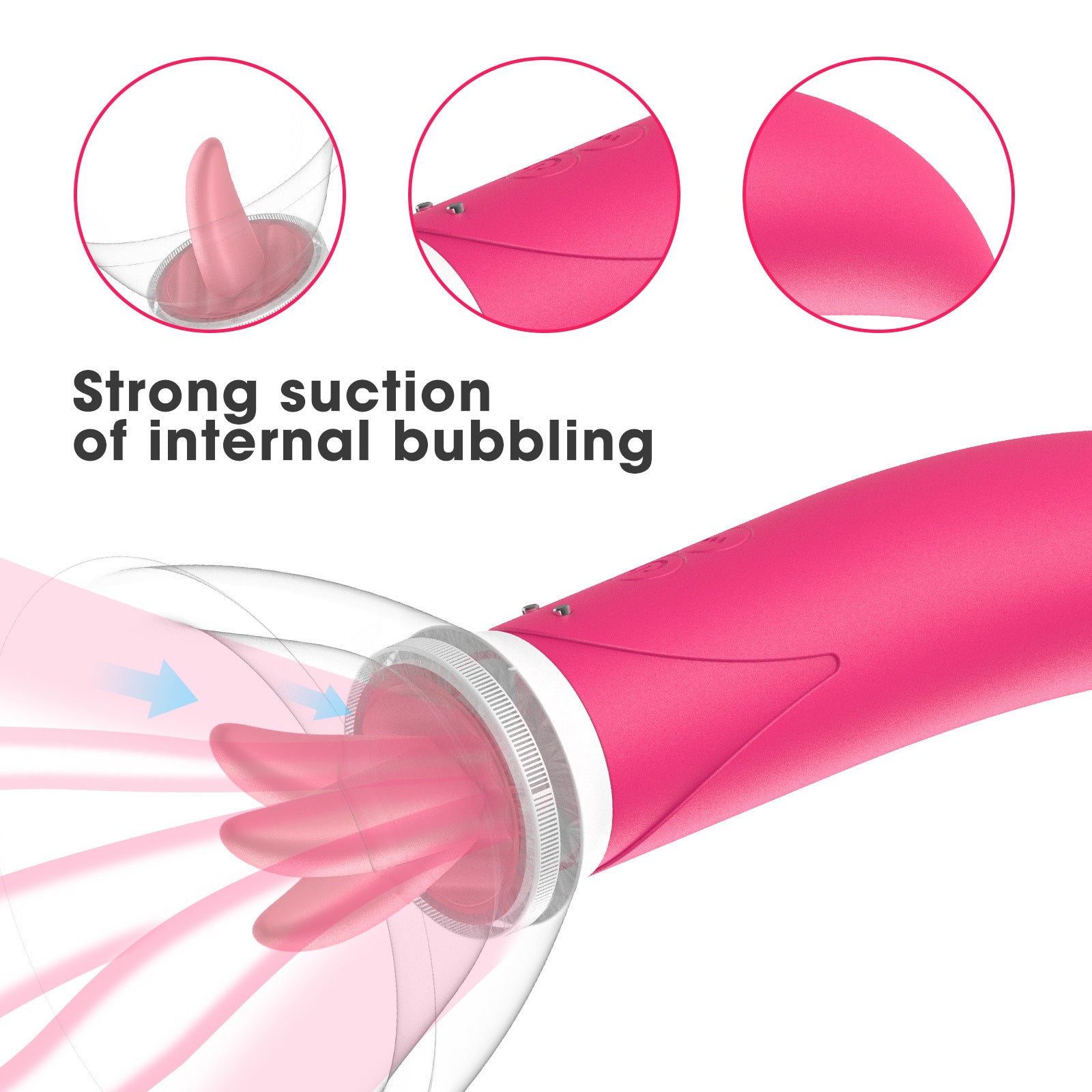 Tongue Licking Pump Clitoris G-spot Vibrator Dildo Vibrator-EROSREALM