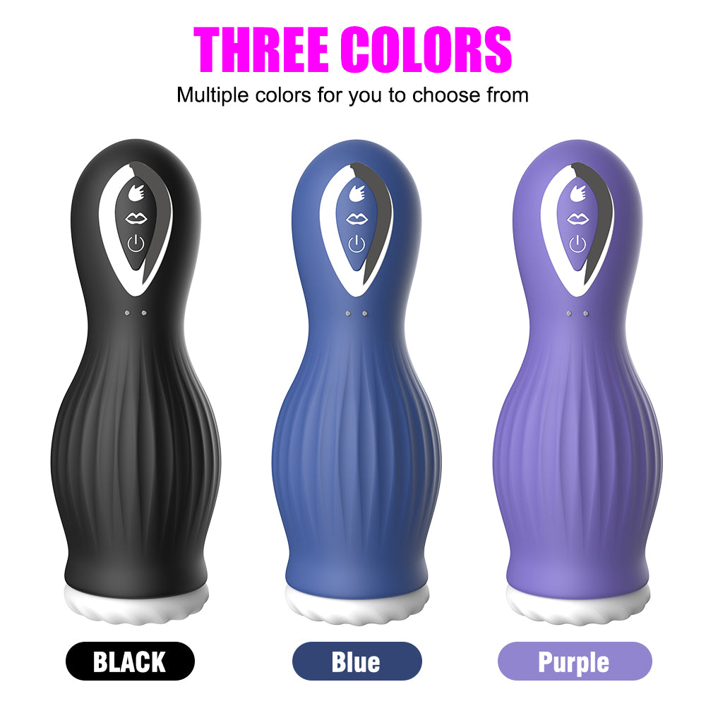 Viper - Vaccum Sucking Tongue Licking Penis Trainer Men's Massage Cup-EROSREALM