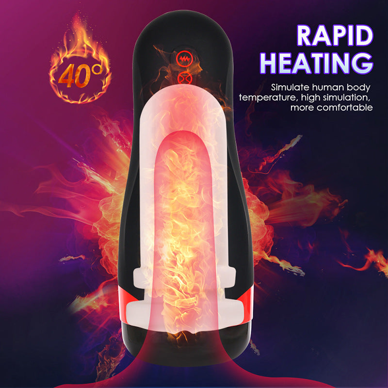 Tommy - Heating Vibration Clip Suction Masturbation Cup-EROSREALM