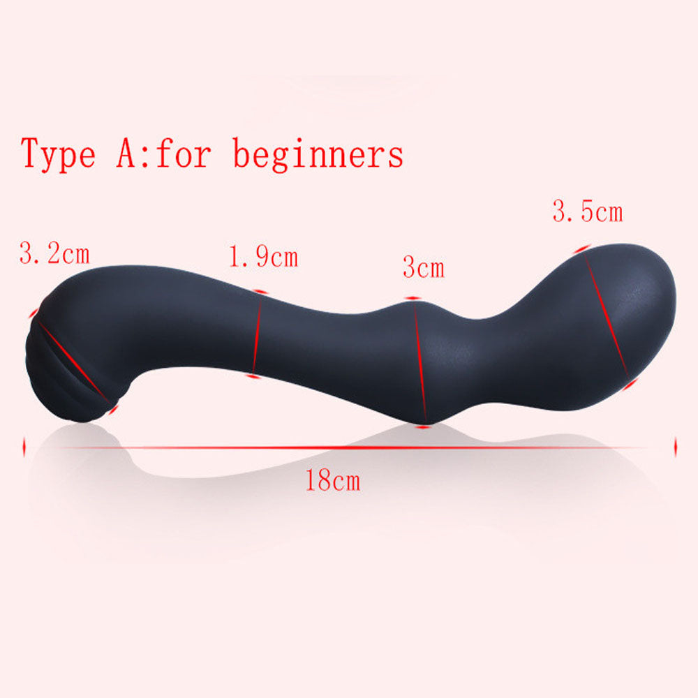 Prostate Massage Stimulation Silicone Anal Plug-EROSREALM