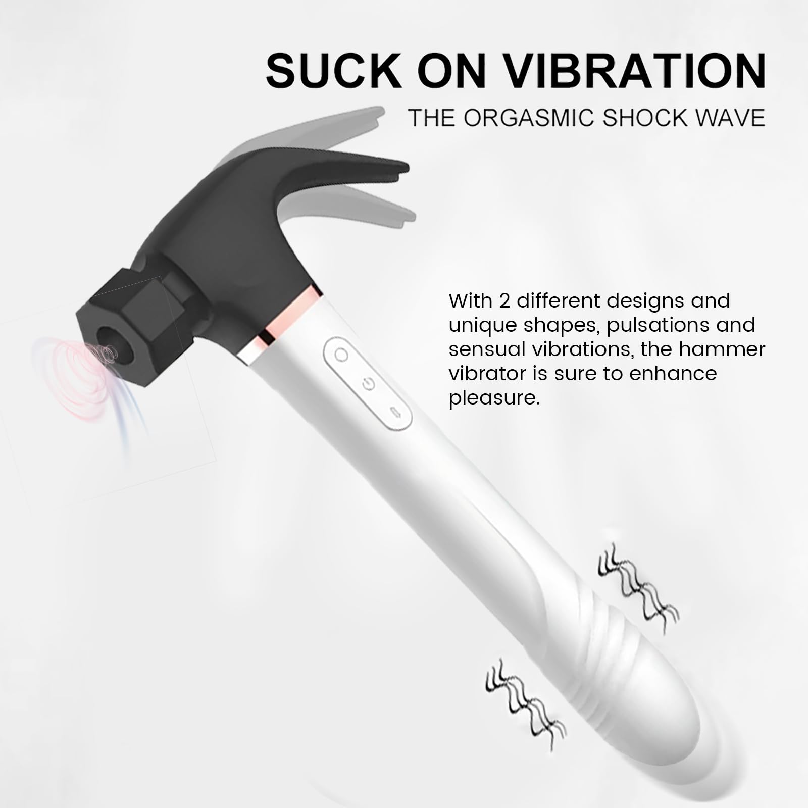 3-in-1 Sucking Vibrating Telescopic Hammer Vibrator-EROSREALM