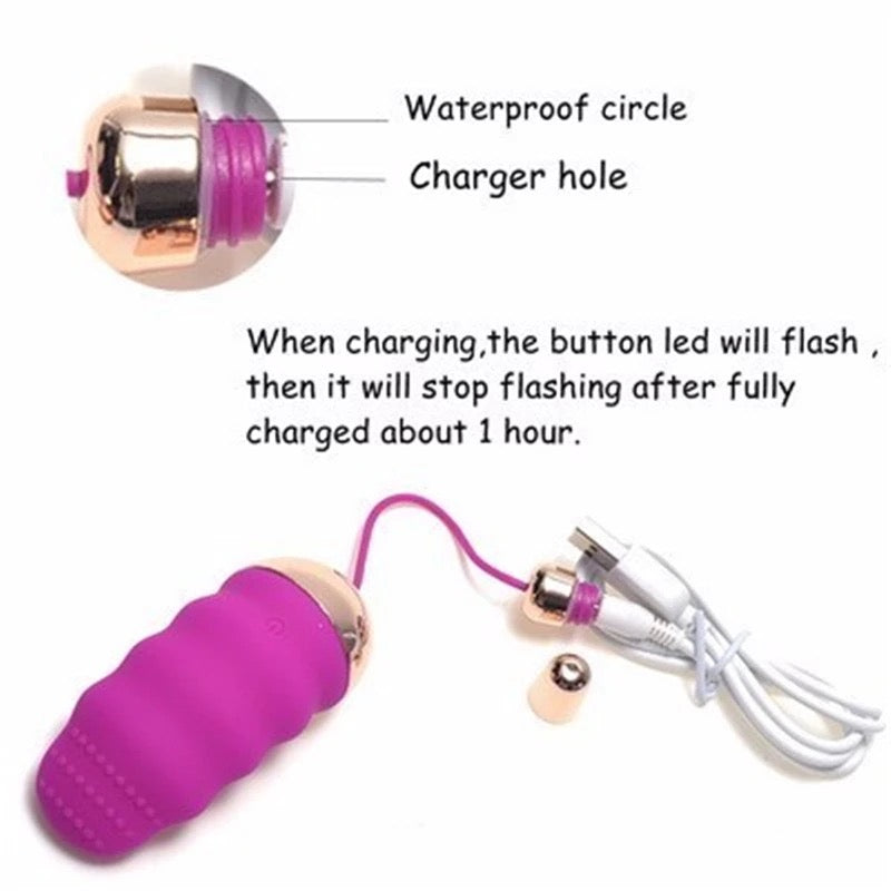 Waterproof Love Eggs Remote Control Vibrators-EROSREALM