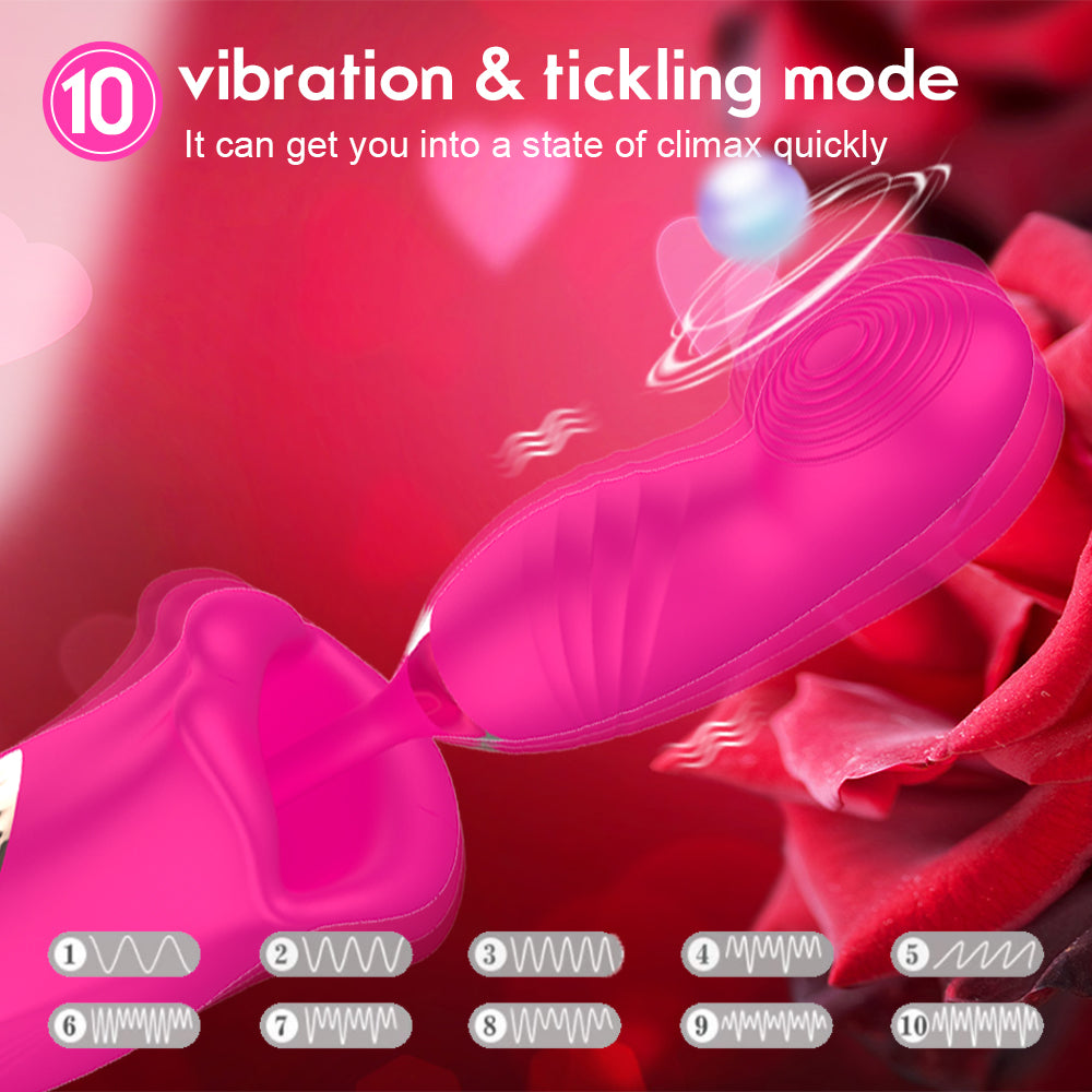 Rose Pistil Kiss - Bitting Clit Stimulator & Tapping Vibrator-EROSREALM