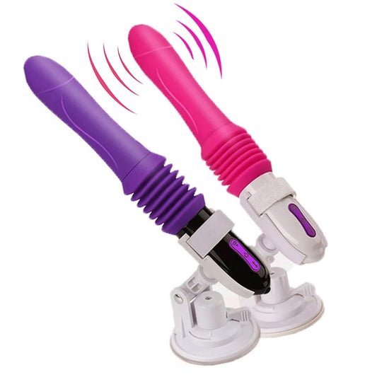 Automatic Hands Free Thrusting Dildo Vibrator G-Spot Stimulation Massager-EROSREALM