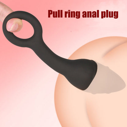 Non-electric Silicone Butt Plug Prostate Massager G-spot Stimulation Anal Dilator-EROSREALM