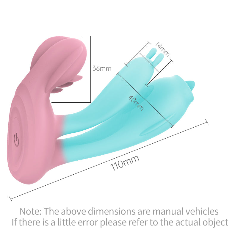 App Remote Control Tongue-licking Invisible G-spot Vibrator & Anal Vibrator-EROSREALM