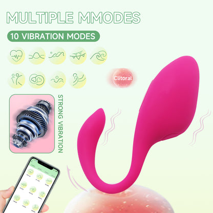 Ruby App Remote Control Clit G spot Vibrator-EROSREALM