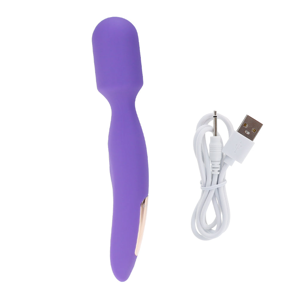 8 Frequency Strong Shock Silicone Wand Vibrator-EROSREALM