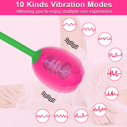 Rose Toy Rose Flower Rose Bud Clitoral Vibrators-EROSREALM