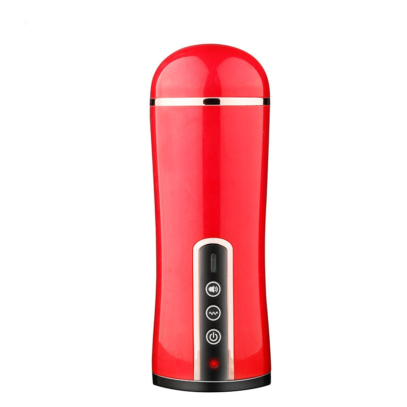 Aircraft Cup Men's Electric Telescopic Vacuum Oral Masturbation Cup Adult Sex Products Penis Trainer-EROSREALM