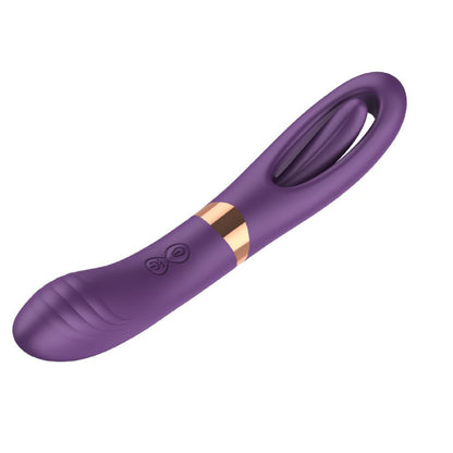 Lisa Flicker Double Headed Patting & Vibrating G-spot Vibrator-EROSREALM