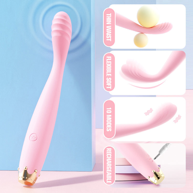 Queen Of Elegance Silicone Precision Stimulator For Women-EROSREALM