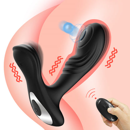 Male Masturbator Prostate Massage Anal Butt Plug Remote Control-EROSREALM