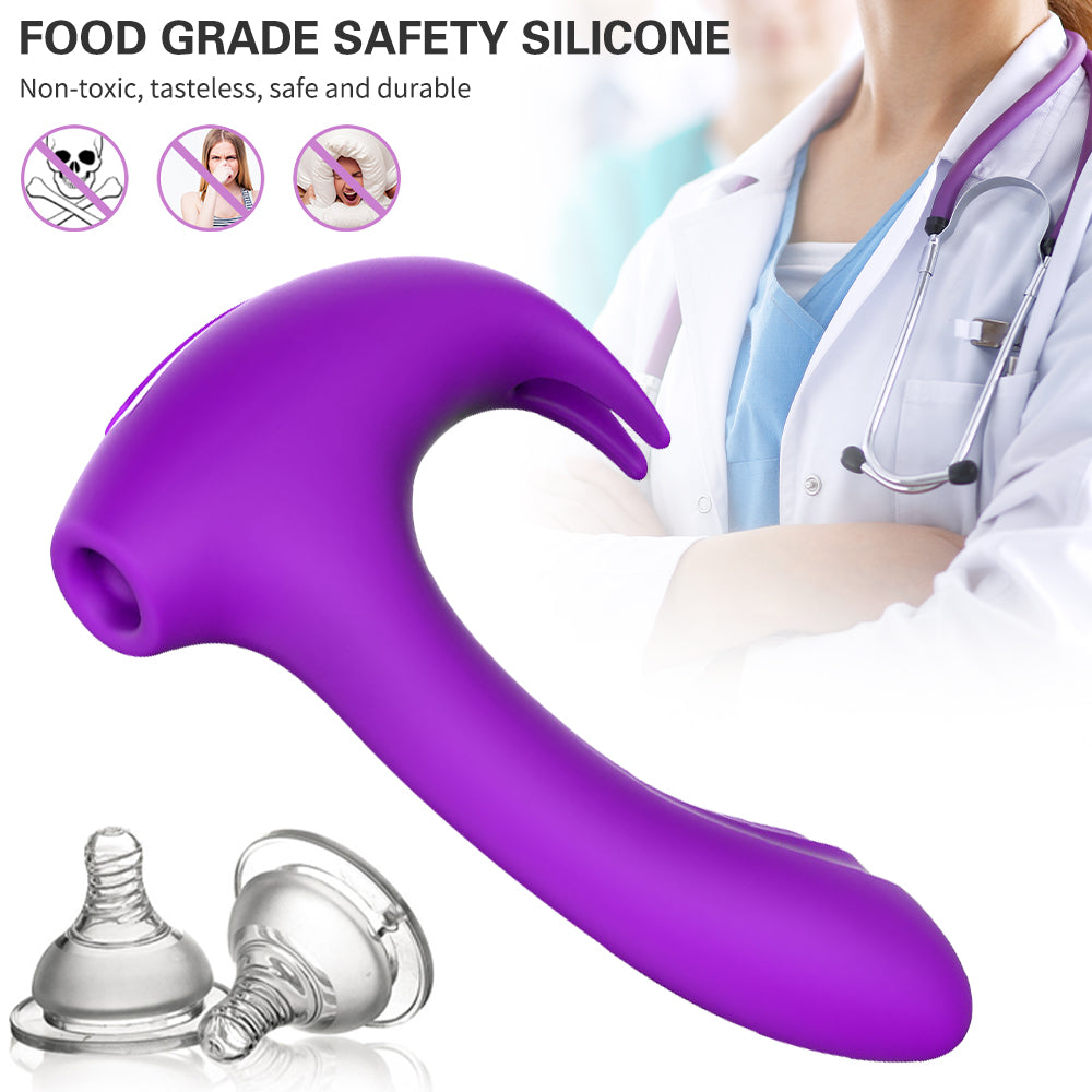 Tapping Vibration Double Pleasure Hammer Vibrator G-spot Clitoris Massager-EROSREALM