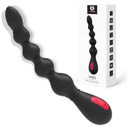 9 Speed Anal Beads Vibrator G Spot Vagina Clitoris Stimulator-EROSREALM