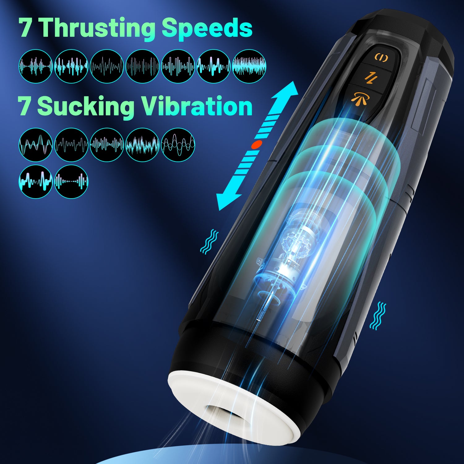 Mech - Thrusting Vibrating Male Msturbator-EROSREALM