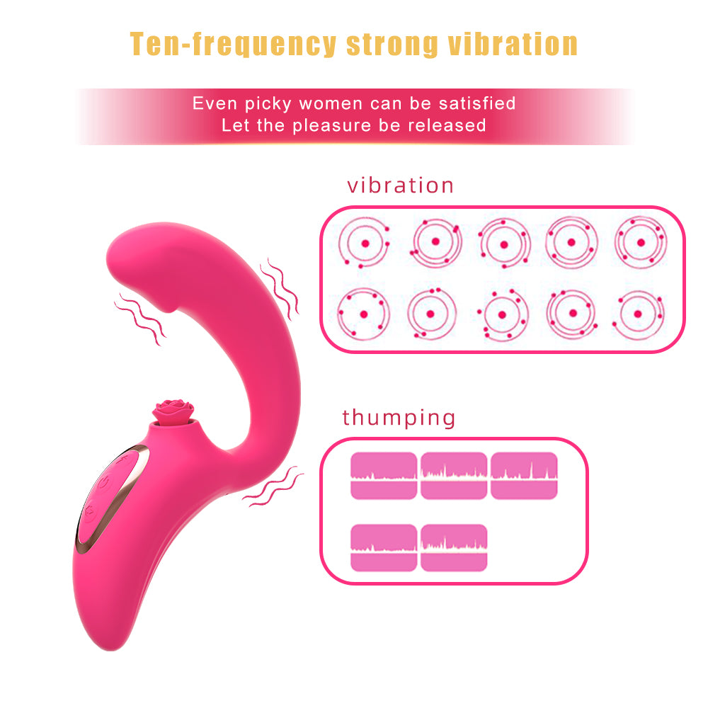 ROSYBABE Rose Thumping Vibrator-EROSREALM