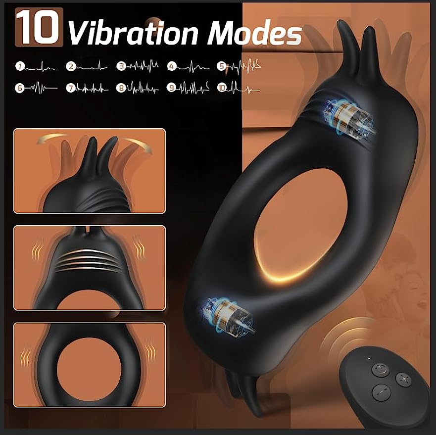 Dual Use Vibrating Penis Ring For Couple-EROSREALM