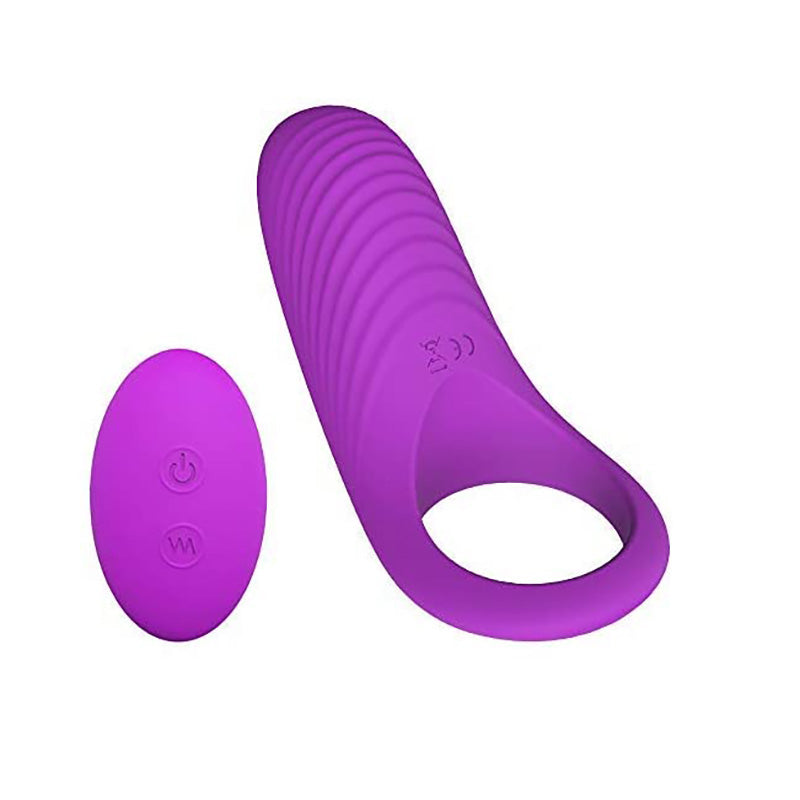 Vibrating Cock Ring. Remote Control 9-Speed Penis Ring Vibrator Medical Silicone Waterproof Rechargeable Powerful Vibration Sex Toy-EROSREALM