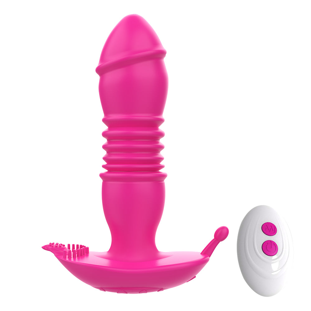 Telescopic G-spot Vibrator With Remote Control Anal Vibrator Prostate Massager-EROSREALM