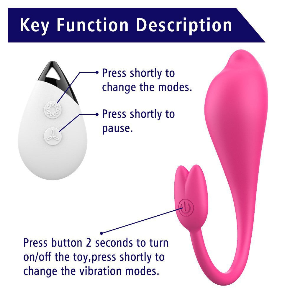 Remote Control Dolphin Wearable Panty Vibrator-EROSREALM