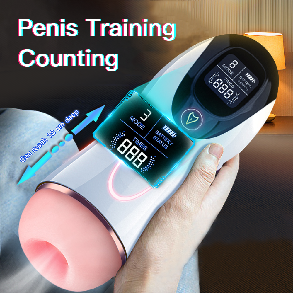 Automatic Male Masturbator Sucking Vibration Oral Sex Real Vagina Pocket Cat Penis Oral Sex Machine Toy-EROSREALM