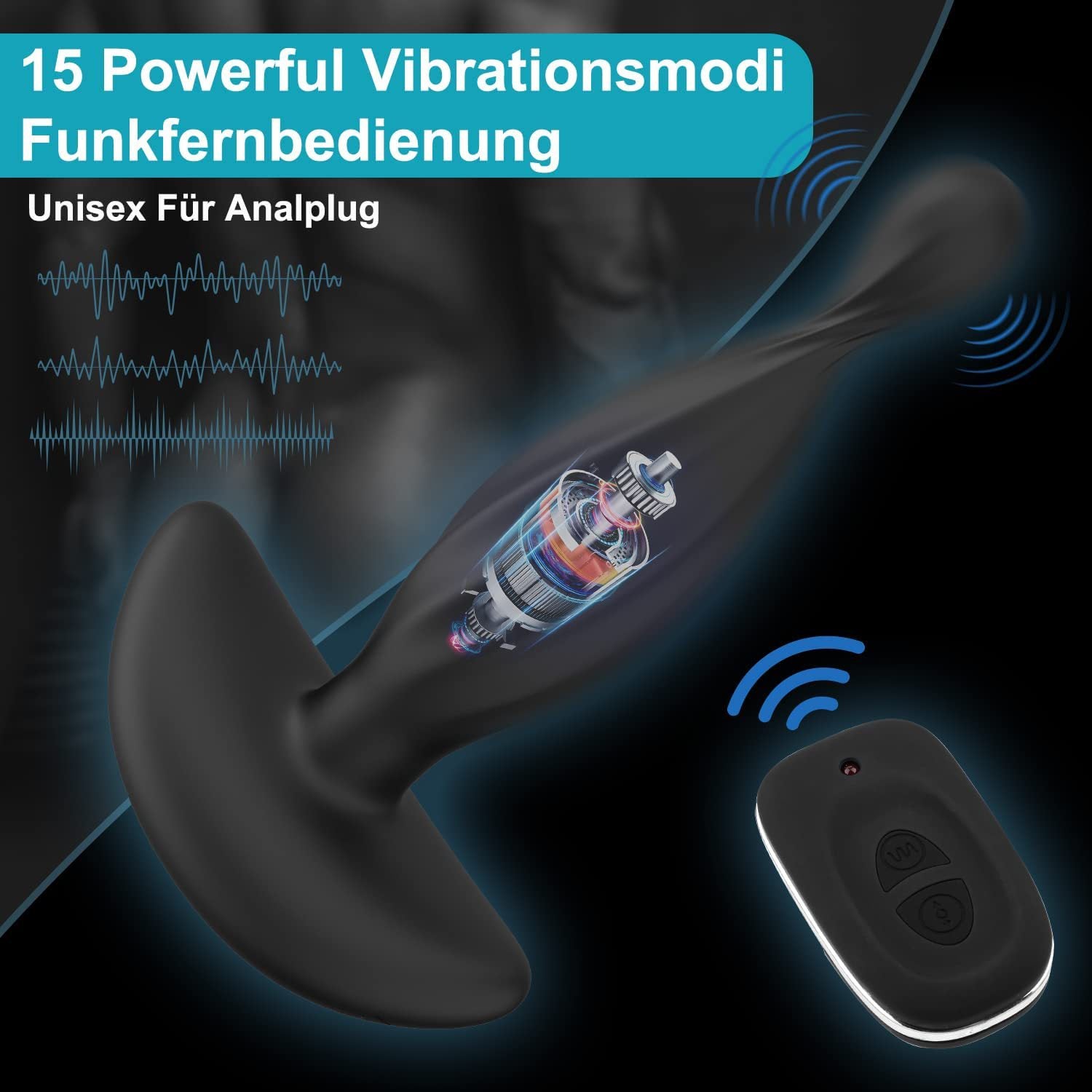 Anal Plug Vibration Masturbator Vestibular Prostate Massage-EROSREALM