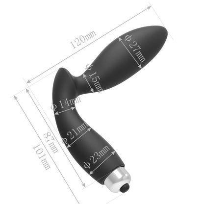 Silicone Vibration G-spot Prostate Massager-EROSREALM