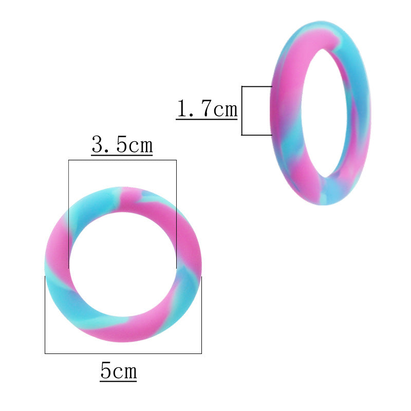 Super Soft Colorful Tight Locking Penis Ring-EROSREALM