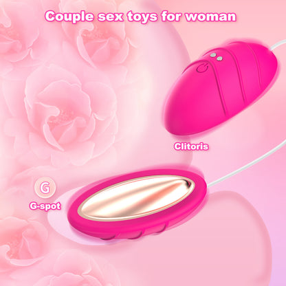 Double Stimulation 2-in-1 Egg Vibrator-EROSREALM