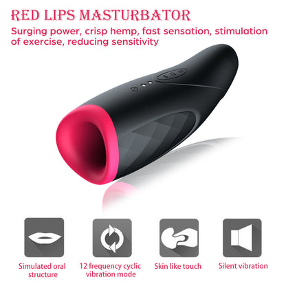 Warming Oral Sex Aircraft Cup Penis Exerciser Allows Men's Masturbation-EROSREALM