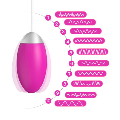 Wireless Remote Control Egg Vibrator-EROSREALM