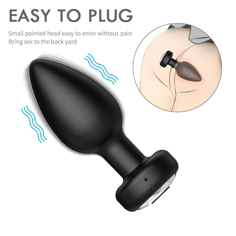 Wireless Remote Control Anal Plug Prostate Orgasm Massager Adult Sex Toy-EROSREALM