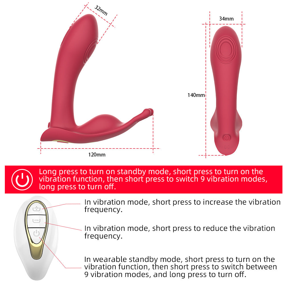 Wearable Vibrators With Remote Control Clitoral G-spot Stimulation Panty Vibrator-EROSREALM