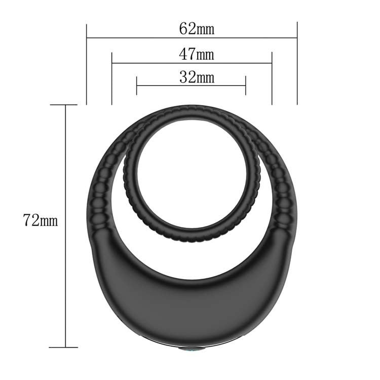 Charging Double Ring Delay Vibration Lock Sperm Ring-EROSREALM