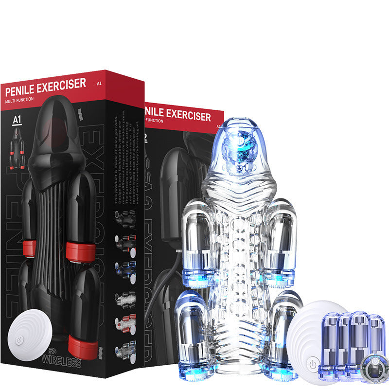 Transparent Advanced New Wireless 1-5 Trainer 11 Generation Pro Penis Vibration Massager-EROSREALM