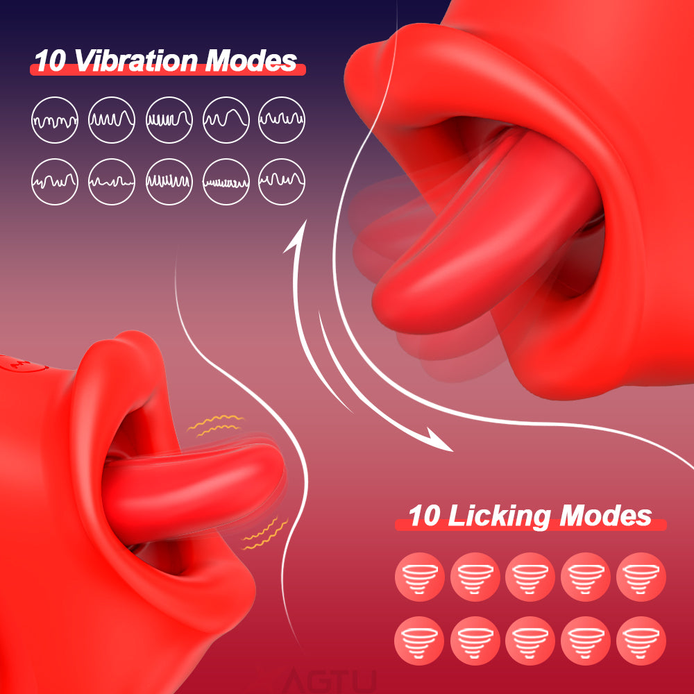 Handheld Tongue-licking Clit Stimulator-EROSREALM