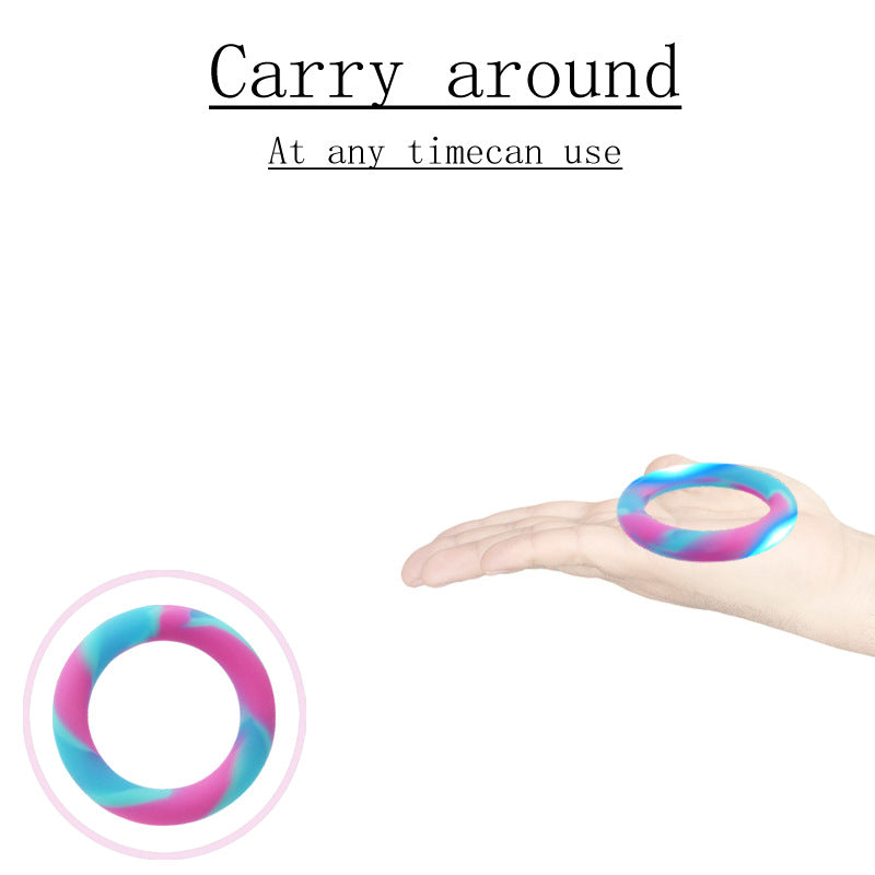 Super Soft Colorful Tight Locking Penis Ring-EROSREALM