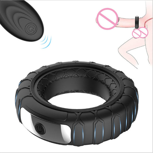 Wireless Remote Control Wheel Cock Lock Ring Vibration Massage Masturbator-EROSREALM