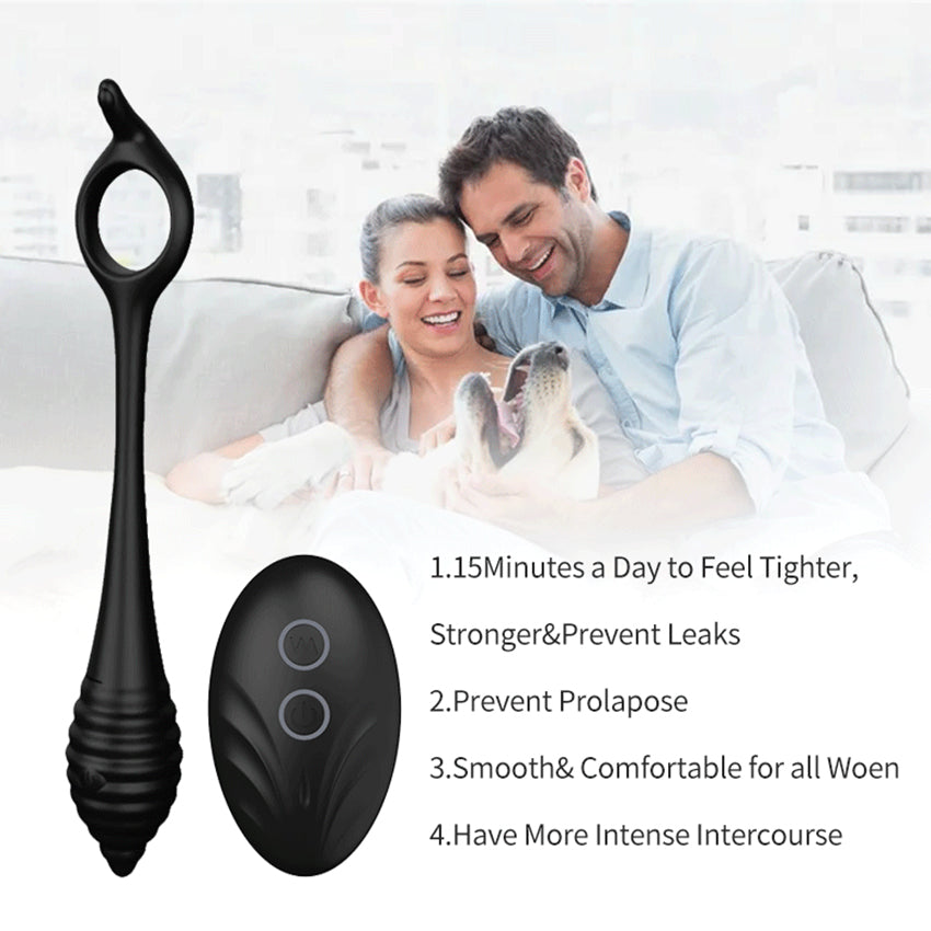 10 Speed Vibrating Ben Wa Ball G Spot Vibrator Anal Vibrator Wireless Remote Control-EROSREALM