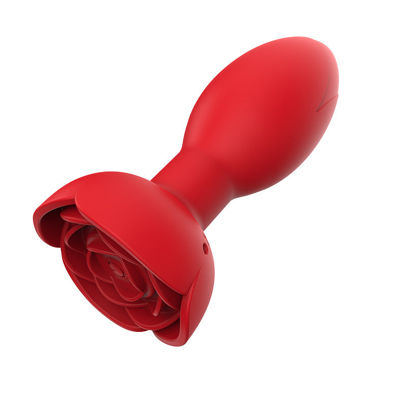 App / Wireless Remote Control 360 ° Rotating Rose Anal Vibrator-EROSREALM