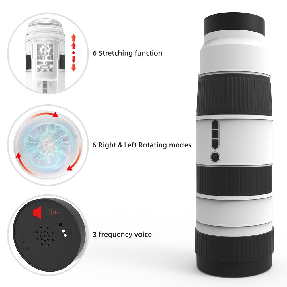 360 Degrees Rotating Telescopic Automatic Masturbation Cup-EROSREALM