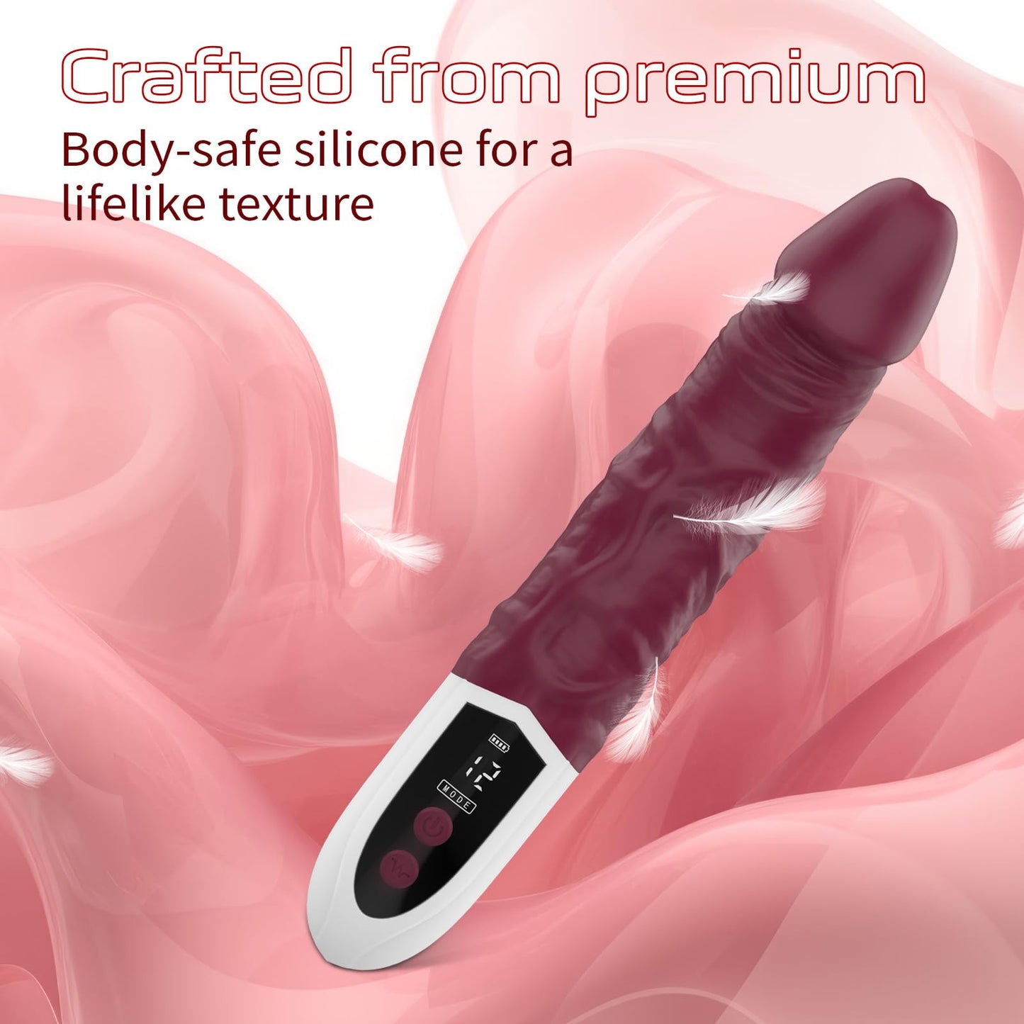 Stout Led Display Dildo Vibrator-EROSREALM