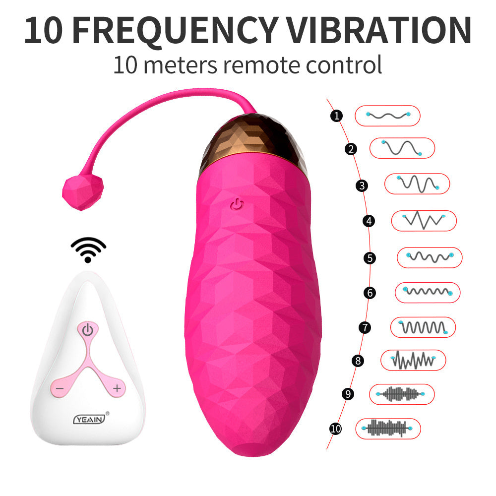 10 Speed G-spot Vibrator Jump Egg Vibrator With Remote Control-EROSREALM